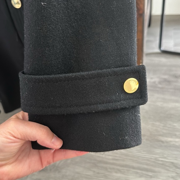 Michael Kors black zip wool coat XS - Picture 11 of 11